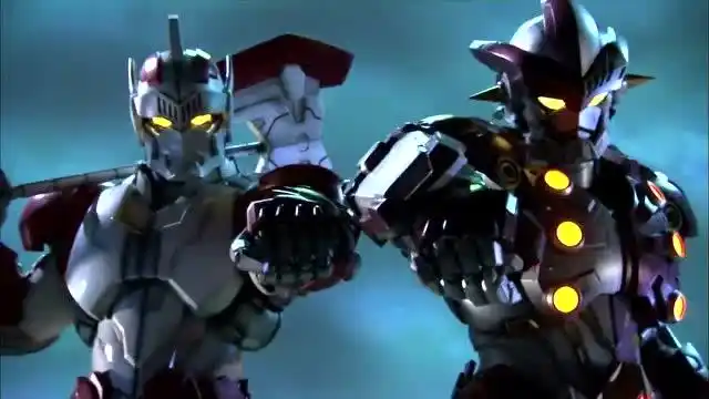 奥特曼钢铁九号与钢铁武士最强钢铁兄弟超强双武士必杀