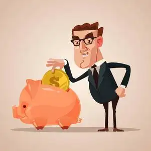 卡通存钱罐图片