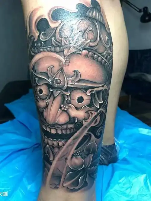 嘎巴拉_纹身图案手稿图片_仔仔的纹身作品集