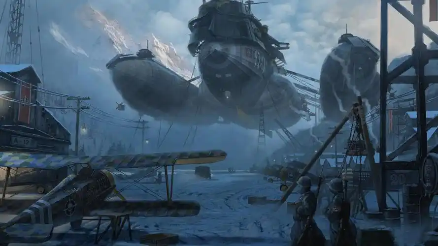 蒸汽朋克风格复古精致手绘插画,艺术壁纸-回车桌面