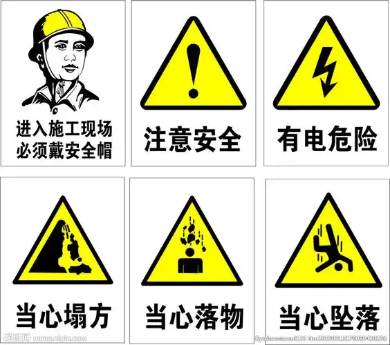 工地安全标识图片