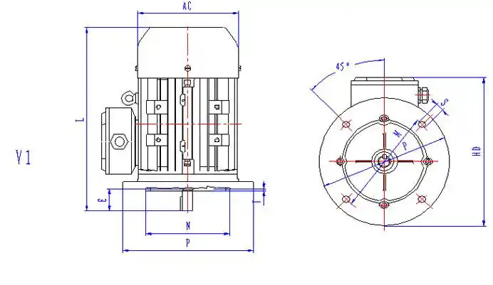 ms系列节能铝壳电动机-来恩电机