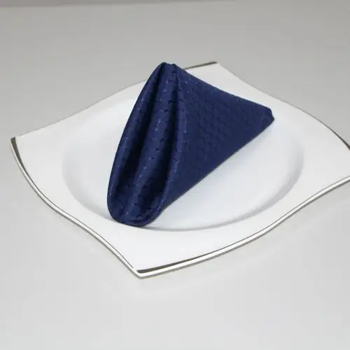 星级酒店西餐厅纯色涤纶全涤口布西餐巾毛定做批发餐巾华夫格