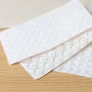 3m硅胶防撞粒贴衣橱柜门消音缓冲透明胶粒自粘防滑抽屉家用防撞垫