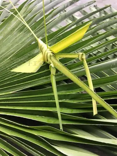 棕编工艺品草编动物手工艺粽叶编织新鲜竹编