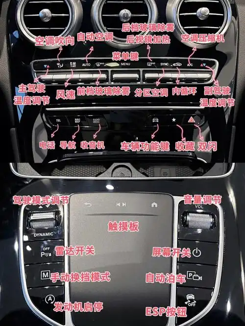梅赛德斯奔驰glc按键功能图文详细版