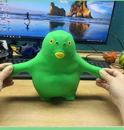 绿头鱼捏捏乐【抖音同款】绿头鱼解压手玩玩具沙雕鱼头怪捏捏乐减压