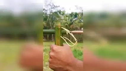 令人惊叹!竹子制作弹弓大揭秘