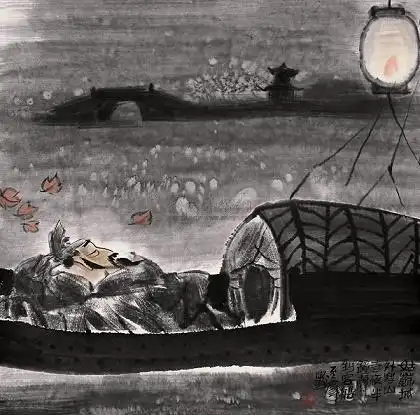 姑苏城外寒山寺,夜半钟声到客船.全诗意思及赏析