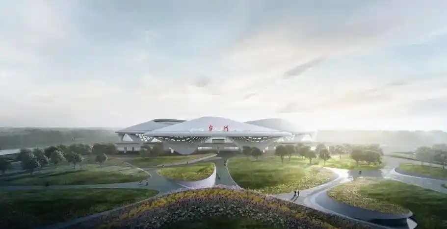 台州路桥机场新航站楼开始安装廊桥了!