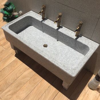 querz幼儿园户外洗手盆大理石水池儿童洗手池室外公园石头水槽小孩洗