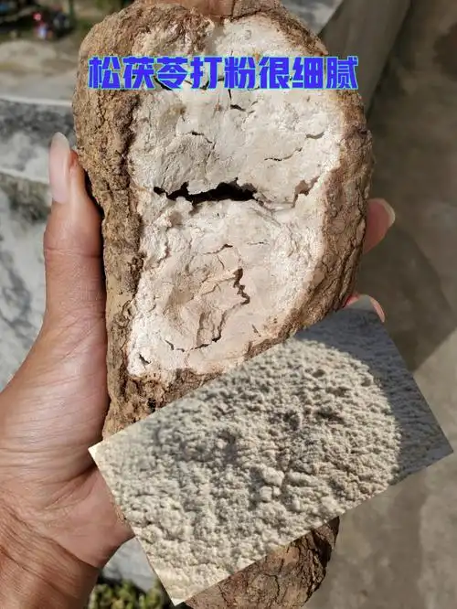 松茯苓打粉打出来很细腻