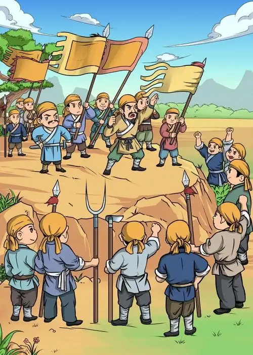 疾苦,招揽信众,于汉灵帝中平元年(公元184年)揭竿而起,史称"黄巾起义"