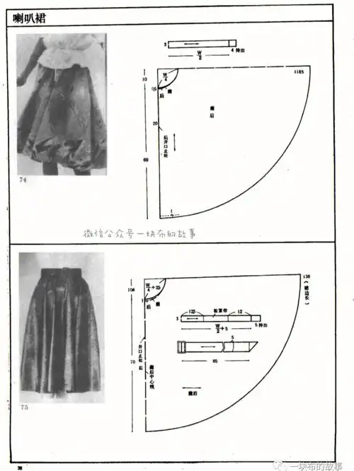 15款-半裙结构纸样分享