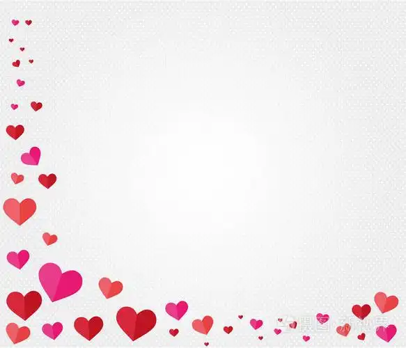 情人节心形主题背景矢量设计