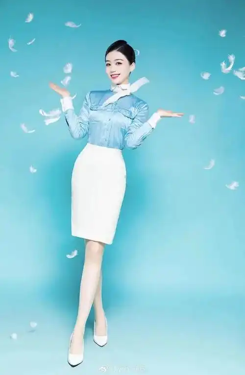 空姐大韩航空绝美空乘制服写真笑嫣如花