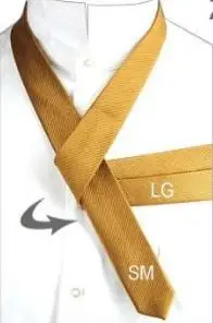 领带十字结系法步骤图解