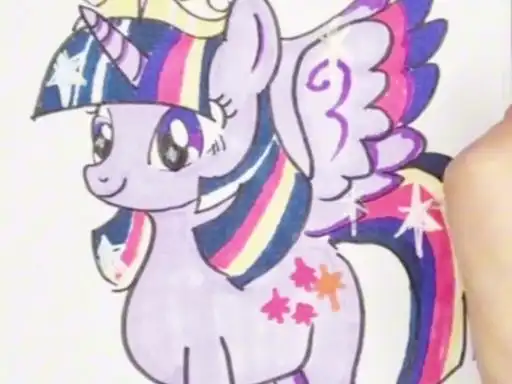 小马宝莉紫悦怎么画?小马宝莉紫悦简笔画!小马宝莉紫悦儿童画!