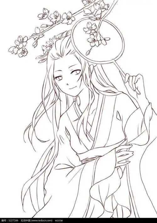 古代唯美简笔画