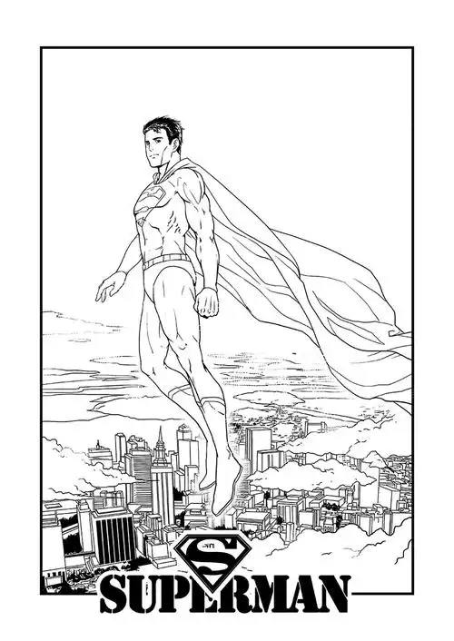 黑白网点-超级英雄系列