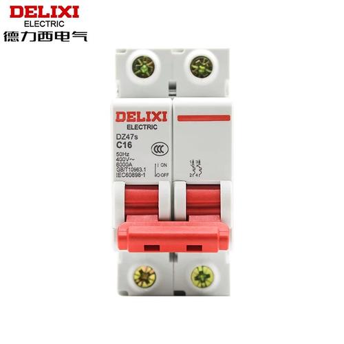 德力西空气开关漏电保护器dz47s小型开关断路器c6a家用短路保护器