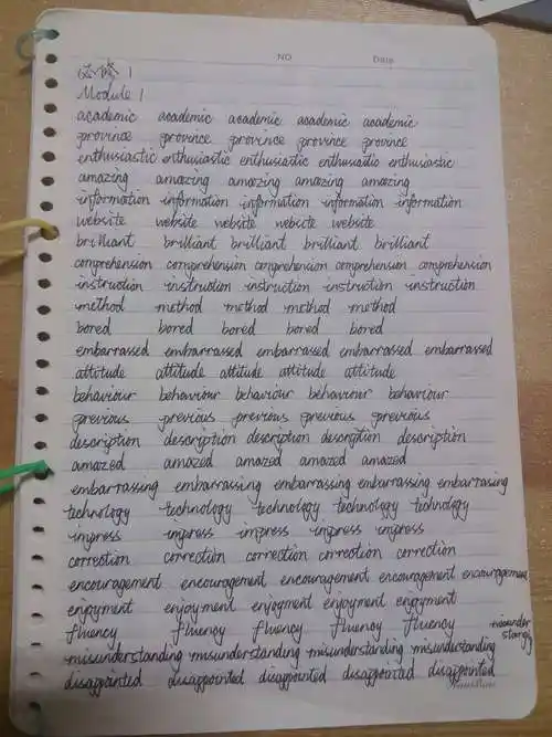 假期作业 英语整理,抄写