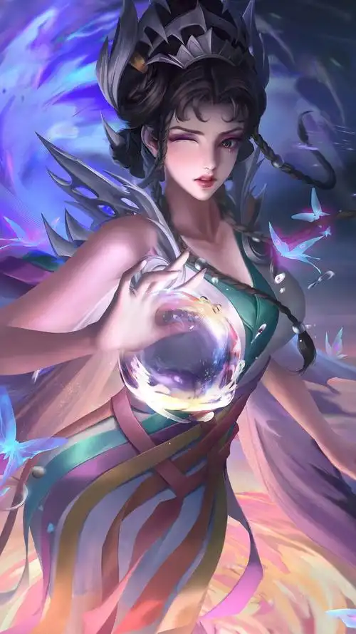 王者荣耀芈月去掉所有服装 白晶晶竖屏