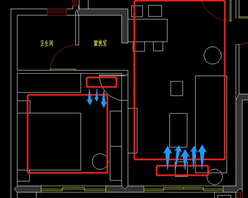 中央空调位置仅供参考,具体以实际情况为准.