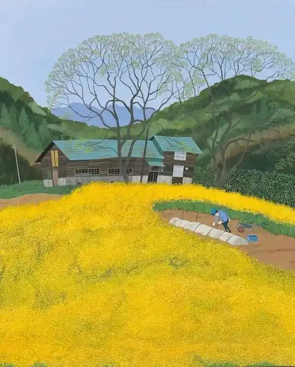 春天的色彩 #春天最温柔的笔触 #想画就画 @抖音 @抖音小助手