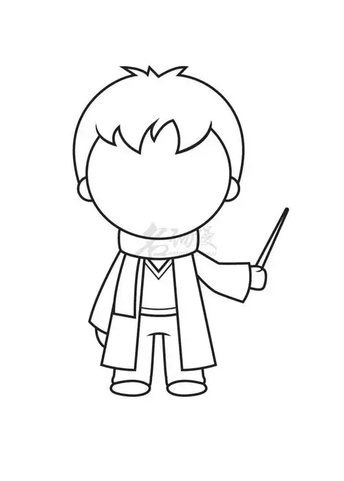 q版哈利波特怎么画如何画哈利波特