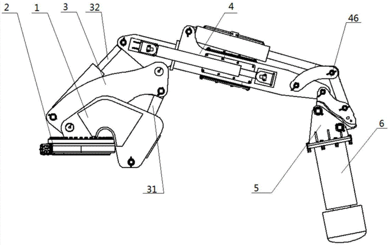 一种巷道修复机伸缩臂装置的制作方法