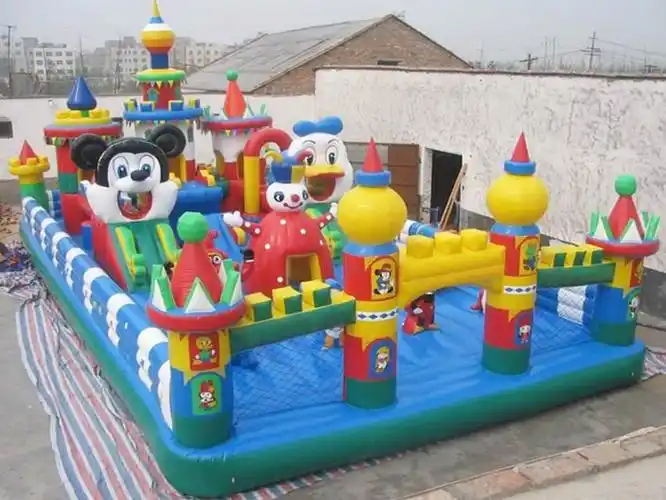 热销充气城堡儿童乐园淘气堡室外大型滑梯熊出没游乐设备大型城堡