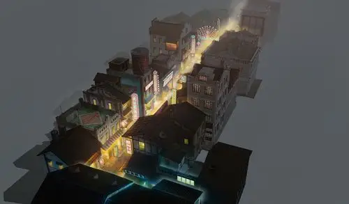 民国街概念建筑场景设计