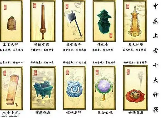 洪荒十大神器你知道的有几种
