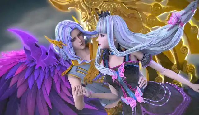 叶罗丽:以为是光仙子新形态,原来是和庞尊的契约情侣装,太甜蜜