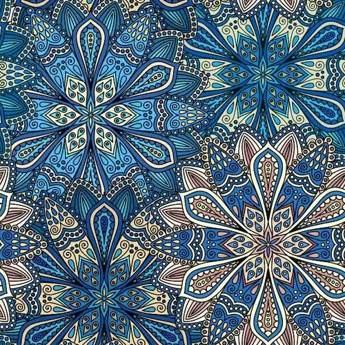 民族风花纹矢量