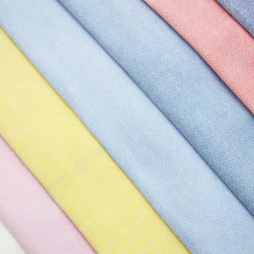 现货纯棉布料布匹批发100%全棉牛津纺珠地面料运动服梭织布料