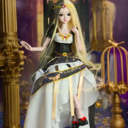 娃娃白光叶罗丽厘米契约精灵仿真仙子夜萝莉女孩娃娃