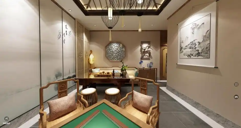 新中式茶楼效果图