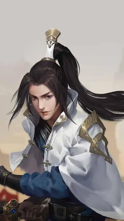 手绘,游戏帅哥,游戏人物,游戏角色,手绘,手机壁纸游戏美男