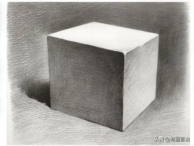 如何画立体正方形(素描石膏正方体的图文讲解)-最美岛