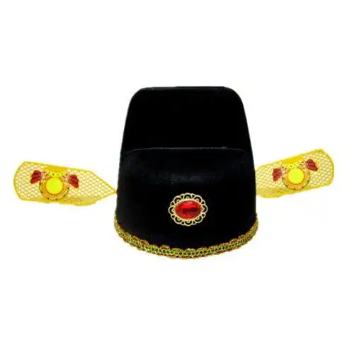 lucaly新品乌沙帽戏曲乌纱帽戏剧官帽戏服丑官帽点绸帽翅七品芝麻官帽