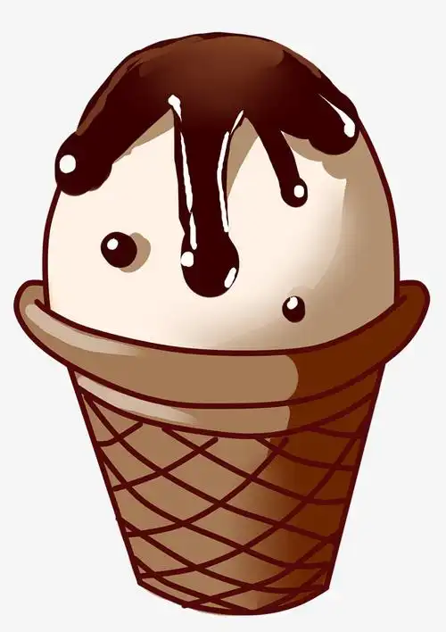 冰淇淋卡通甜筒矢量图下载