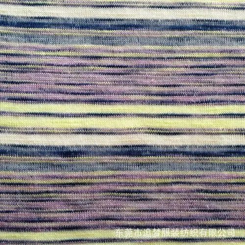 2015经典条纹针织圆机布 时尚针织提花面料 服装用布针织面料