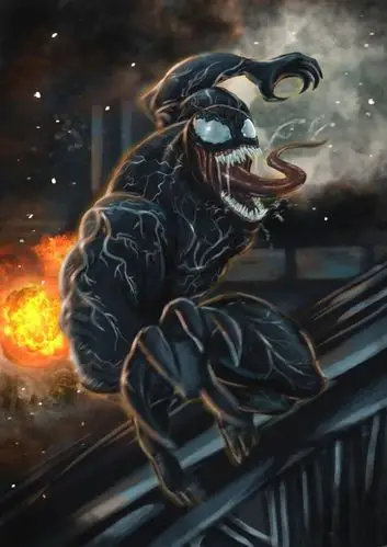 漫威毒液电影艺术海报比拼黑暗暴力酷炫动感