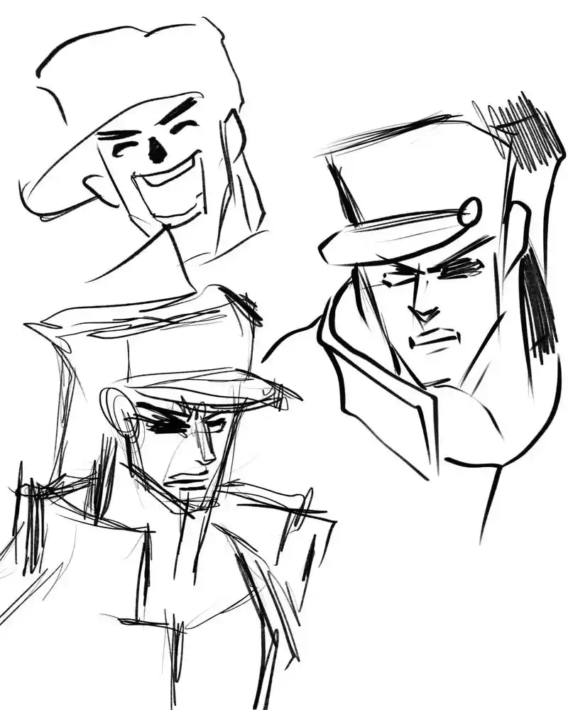 简单画个18岁的空条承太郎.#jojo的奇妙冒险 #proc - 抖音