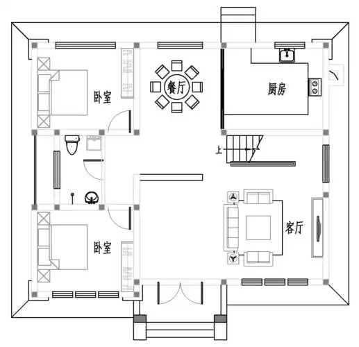 新中式二层别墅设计图平面图