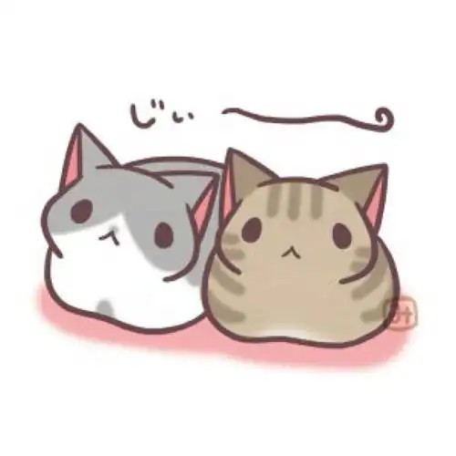 软乎乎的q版萌物头像歪脖子,卖个萌可爱qq卡通人物头像唯美图片一组超