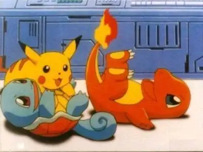 皮卡丘杰尼龟小火龙简笔画