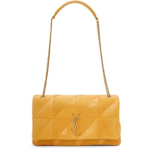 圣罗兰yves saint laurent ysl女士单肩包|yellow medium carré riv